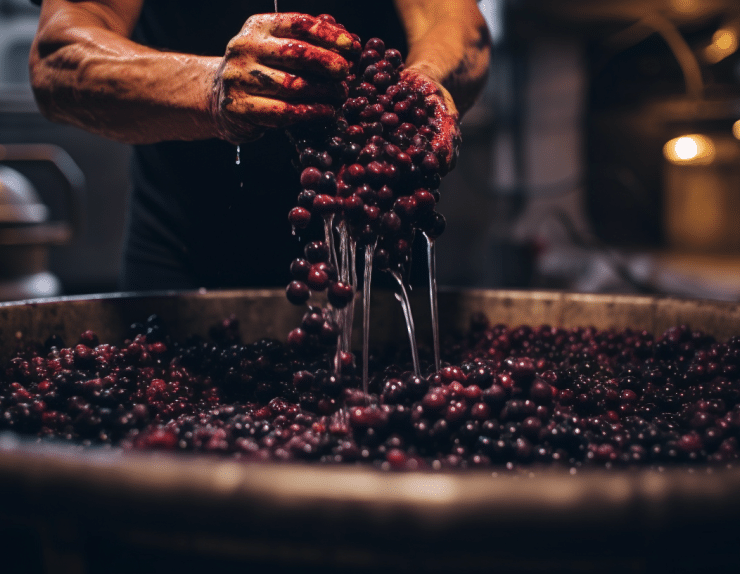 Wine Country Cellar Three - Grape squeezing